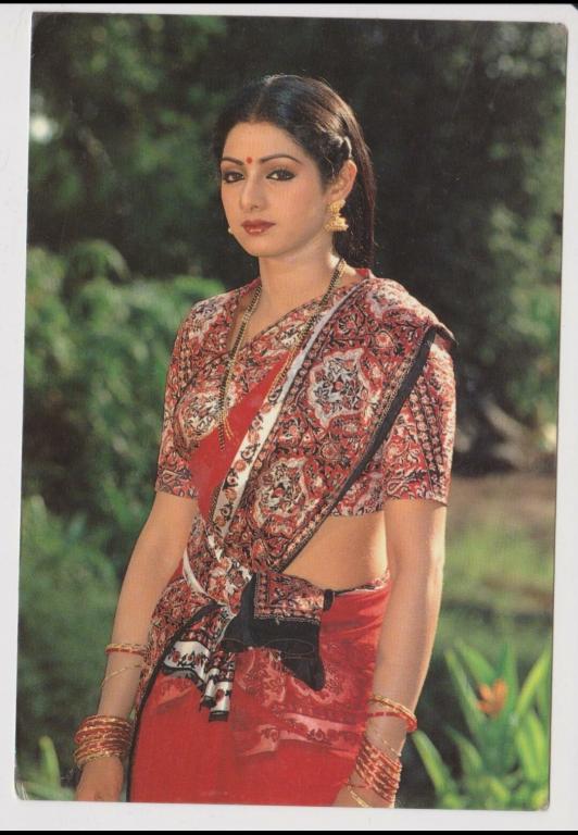 Sridevi, original postcard, Pakistan