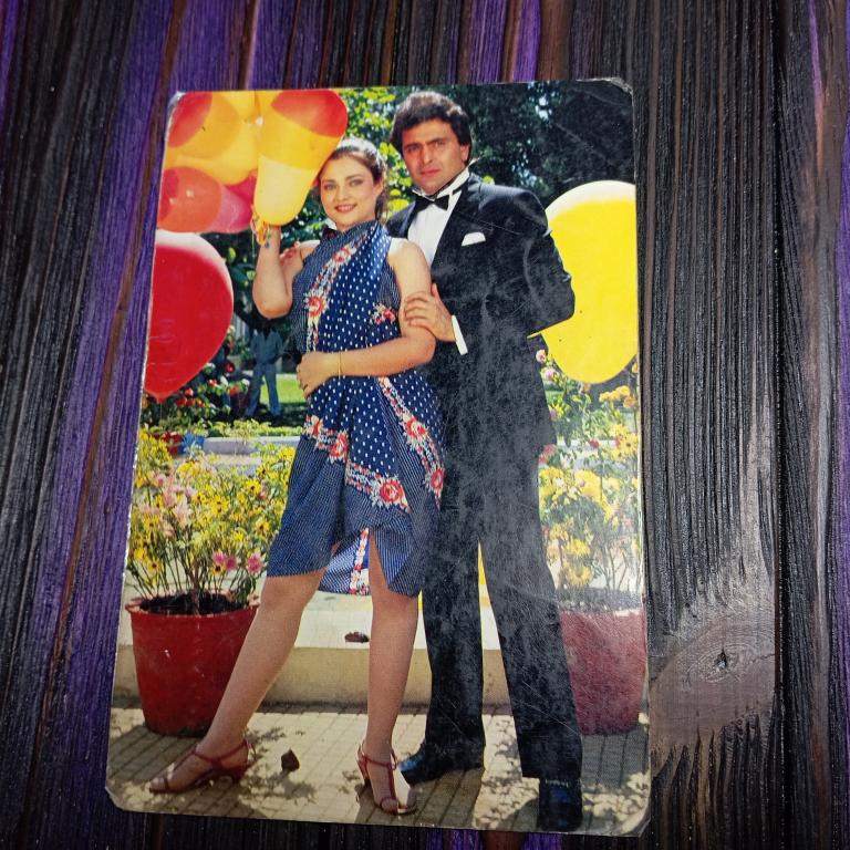 Mandakini Rishi Kapoor rare postcard